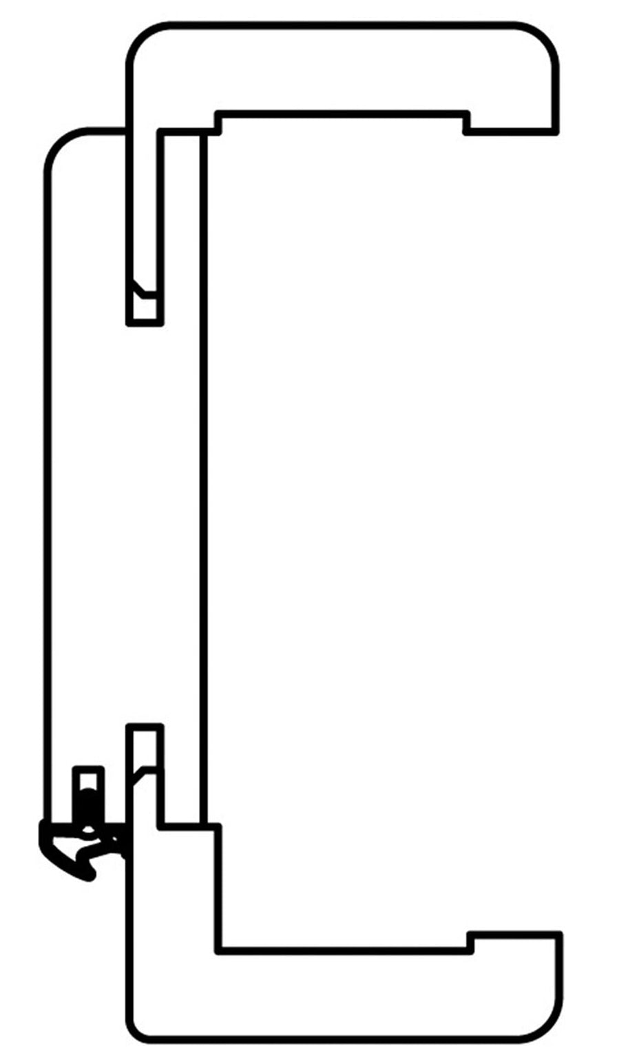 Komplettset Zimmertür Curve